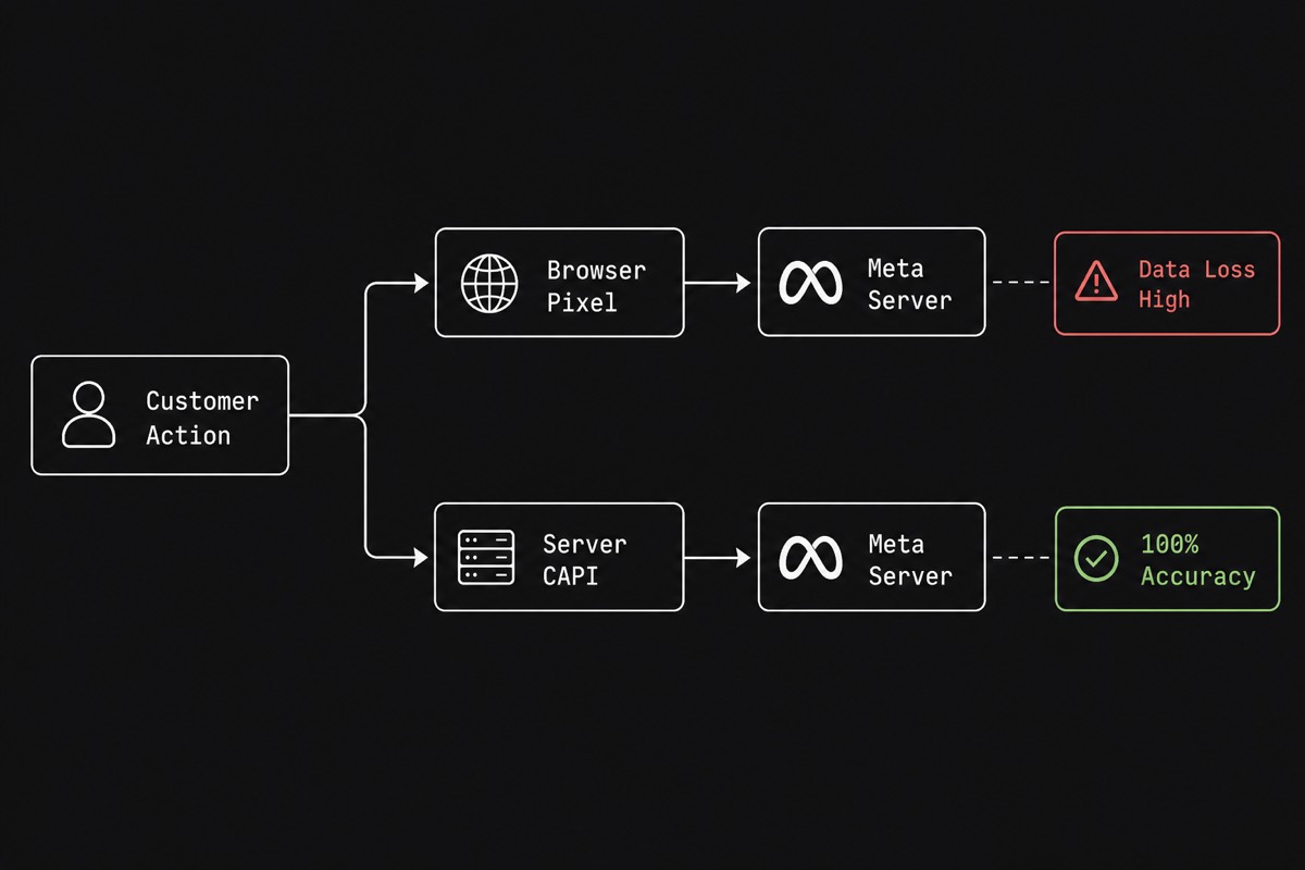 Browser Pixel vs Server CAPI data paths